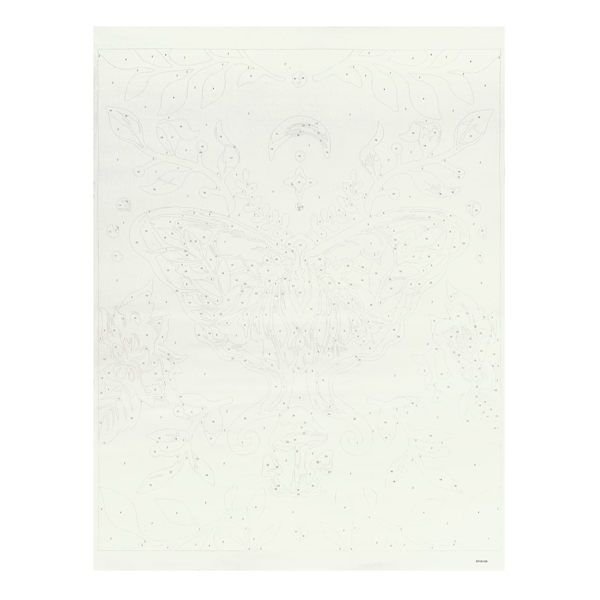 16" x 20" Pink Jungle Butterfly Paint-by-Number Kit by Artist's Loft®